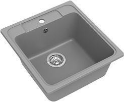 Ewigstein Мойка кухонная Elegant 50 серый металлик – фотография-1